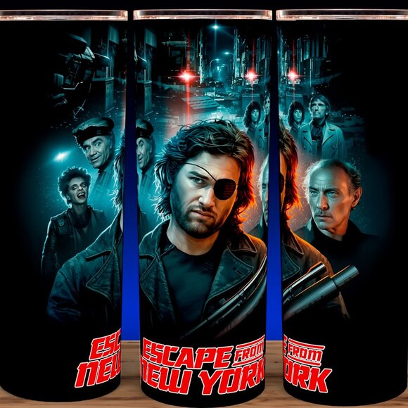 Glow in the Dark Escape from New York 80s Kurt Russell Movie Cup Mug Tumbler - Picture 2 of 4
